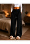 3 Pieces Women's Premium Comfort Sweatpants – Basic Comfortable Cut (Navy Blue-Grey-Black) - 5