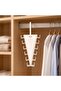 Magic Hanger Triangle Design Hooked Inside-Cabinet Space-Saving Multi-Clothing Hanger Organizer 1 Piece