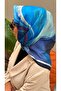 Blue Aura Pattern Soft Cotton Scarf - 2