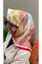 Red Aura Patterned Soft Cotton Scarf - 2