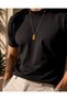 Men's Natural Stone Stainless Steel Necklace – Tigra - 2