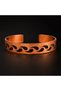 Black Wave Motif Pure Copper Bracelet – Adjustable Clasp Bracelet - 4