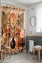Bathroom Curtain, Artistic Flowers in a Pot Patterned Shower Curtain, Bathtub Curtain 175X200Cm - 5