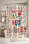 Bathroom Curtain, Ciao Madam Patterned Shower Curtain, Bathtub Curtain 175X200Cm