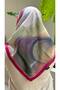 Pink Aura Patterned Soft Cotton Scarf - 3