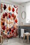 Bathroom Curtain, Autumn Embroidered Leaves Pattern Shower Curtain, Bathtub Curtain 175X200Cm - 5