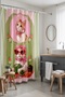 Bathroom Curtain, Cat Patterned Shower Curtain with Scarf, Bathtub Curtain 175X200Cm - 5