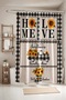 Bathroom Curtain, Home Love Patterned Shower Curtain, Bathtub Curtain 175X200Cm