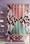 Bathroom Curtain, Mosaic Marble Patterned Shower Curtain, Bathtub Curtain 175X200Cm - 2
