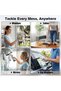 Window Vacuum Squeegee Cordless, 2000Pa Electric Window Cleaner Tool with 2200mAh & 150ml Water Collection Tank, Window Cleaning Kit Shower Squeegee for Glass Doors, Tiles, Mirrors, Car (White) - 6
