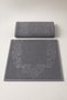 100% Cotton Jacquard Foot Towel Set of 2 50X70 cm - 4