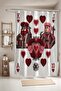 Bathroom Curtain, Playing Cards Nobles Patterned Shower Curtain, Bathtub Curtain 175X200Cm