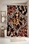 Bathroom Curtain,African Spotted Cats Pattern Shower Curtain,Bathtub Curtain 175X200Cm