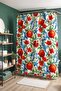 Bathroom Curtain, Pomegranate Garden Patterned Shower Curtain, Bathtub Curtain 175X200Cm - 4