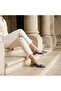 Valley Ethnic Pattern Short Thick Heeled Shoes - 7