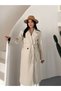 New Season Women's Premium Belted Double-Breasted Collar Cashmere Coat - 2