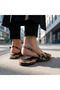 Valley Ethnic Pattern Short Thick Heeled Shoes - 8