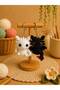 Amigurumi Knitted Keychain - Handmade Bag Accessory and Gift-Ready Animated Character