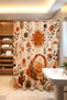 Bathroom Curtain, Bohemian Sun and Icons Patterned Shower Curtain, Bathtub Curtain 175X200Cm - 3