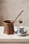 300 ml Traditional Embossed Cast Steel Induction Compatible Large Size Turkish Coffee Pot for 4-5 People - 2