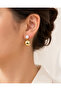Gold Pearl Detailed Dangle Ball Earrings - 4