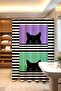 Bathroom Curtain, Hidden Black Striped Cat Pattern Shower Curtain, Bathtub Curtain 175X200Cm - 3