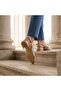 Valley Ethnic Pattern Short Thick Heeled Shoes - 7