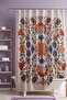 Bathroom Curtain, Embroidered Flowers Patterned Shower Curtain, Bathtub Curtain 175X200Cm - 2