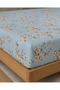 Floral Patterned King Size Double Elastic Sheet Set 180X200X30 Cm, 2 Zippered 50X70 cm Pillowcases - 2