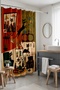 Bathroom Curtain, Home Cats Patterned Shower Curtain, Bathtub Curtain 175X200Cm - 5