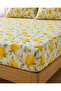 Floral Patterned King Size Double Elastic Sheet Set 180X200X30 Cm, 2 Zippered 50X70 cm Pillowcases - 2