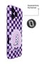 iPhone 17 Pro Purple Cowboy Protect Slim Glossy Full Cover Print Camera Protected Phone Case - 3