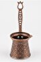 200 ml Traditional Embossed Cast Steel Induction Compatible Turkish Coffee Pot for 3-4 People
