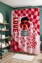 Bathroom Curtain, Cat Pattern with Heart Glasses Shower Curtain, Bathtub Curtain 175X200Cm - 4