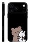 iPhone 17 Pro Teddy Bear Protect Slim Glossy Full Cover Print Camera Protected Phone Case