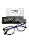 Cat Eye Leopard Blue Light Protective Glasses Sunglasses Transparent - 3
