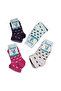 Patterned Booties Socks for Girls 3-4 Years Old, Pack of 12