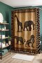 Bathroom Curtain, Drawing African Animals Patterned Shower Curtain, Bathtub Curtain 175X200Cm - 4
