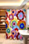 Bathroom Curtain, Pastel Painting Flowers Patterned Shower Curtain, Bathtub Curtain 175X200Cm - 3