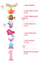 Mermaid Set Purple Sea Horse - Colorful Fish - Mermaid - Mermaid Tail Balloon Number Balloon Banner 1 Year Old - 2