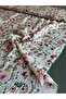 Crispy Floral Patterned Voile Viscose Linen Fabric Thin Double by the Meter