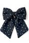 Retro Black Polka Dot Bow Automatic Buckle - Classic Polka Dot Patterned Tail Ribbon Buckle - 2