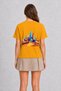 Women's Dubai Futuristic Desert and City Design - Back Print - Yellow - 2