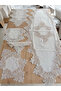 Living Room Set Dowry Set Cream Runner Set 5 Piece Linen Runner Table Console Coffee Table Cover Gülseda