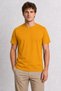 Men's Minimalist Zen Warrior Illustration Print Back Printed - Yellow - 2