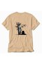 Men's Japanese Zen Bamboo Design Back Print - Cream - 4