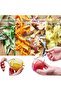 Peeler, vegetable peeler, stainless steel blade slicing, stainless steel rotary joint with built-in detergent, for apple, potato, carrot, cucumber, fruit and vegetable kitchen, safe non-slip handle - 3