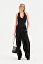 Women's Halter Neck Corset with Lace Detail Design - 4