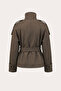 Bsk Standing Collar Thick Checked Coat Trench Coat - 2