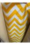 Yellow-White Zigzag Patterned 4-Sided Lace-Up Balcony Iron Curtain – Durable Balcony Railing Cover That Provides Privacy - 3